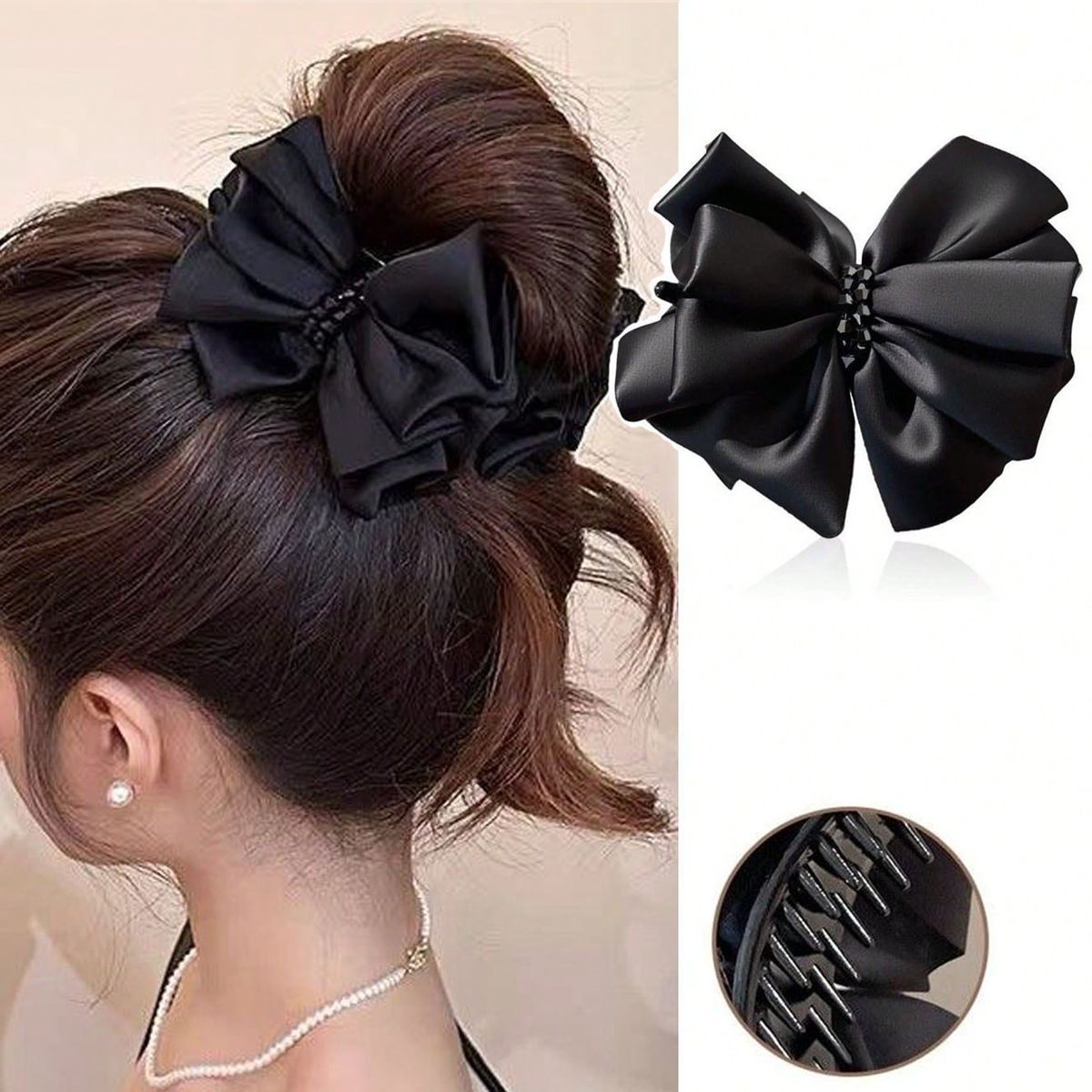 Hi Tech Accessories - Koreaanse stijl, luxe haarspeld met strik,
