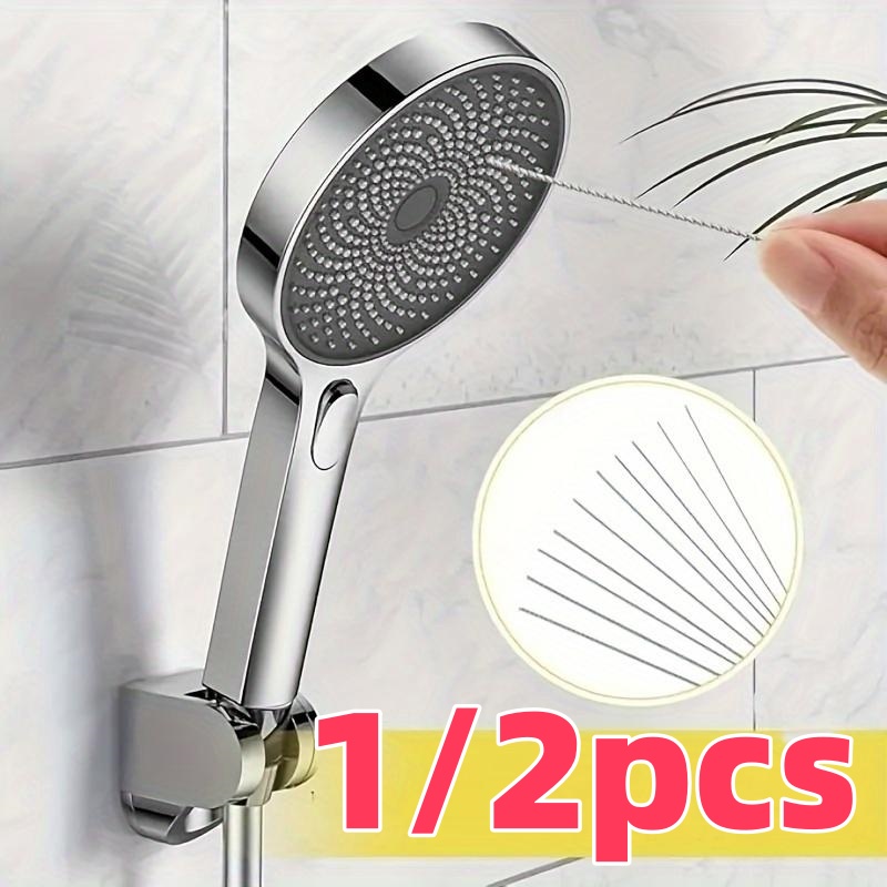 Useful Tech Accessories - 10-delige roestvrijstalen douchekop reinigingsborstelset, geschikt voor