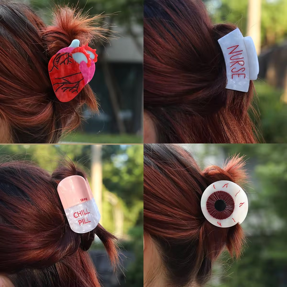 Hi Tech Accessories - Kleurblok Pil Heart Medical Series Klauwclip