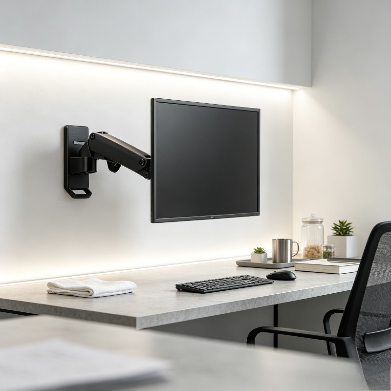 Monitor Arm Single - Gasveer Full Motion Monitor Wandbeugel, Draaibare