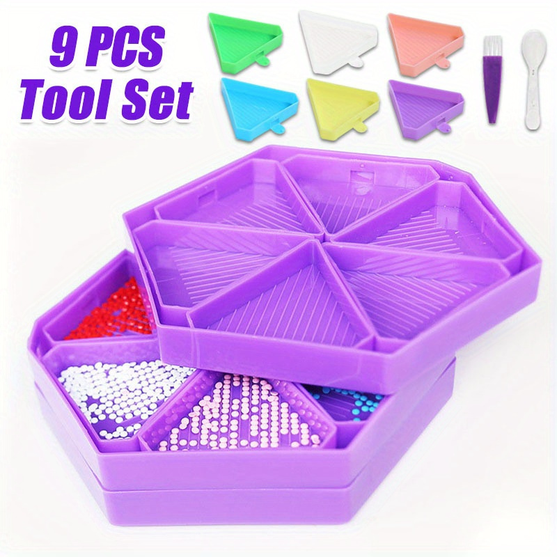 Useful Tech Accessories - 9 STKS Nieuwe Diamond Painting Tray,