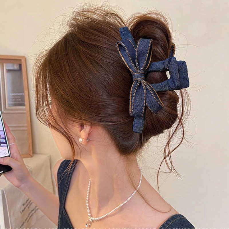 Herfst Winter Denim Bow Haarkl - Hi Tech Accessories recensie en prijs